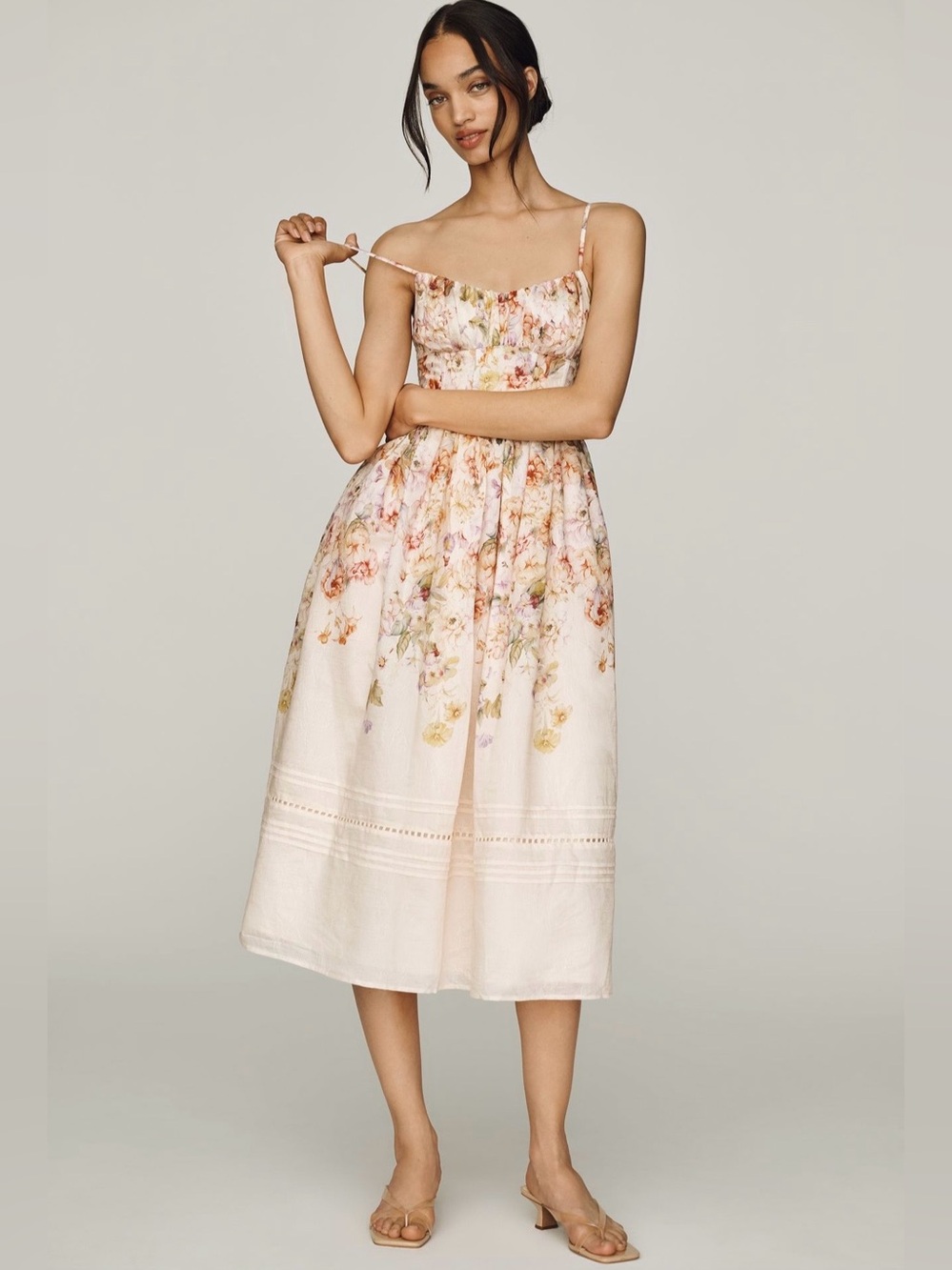 Anthropologie En Saison Kacey Midi Dress - Sz L